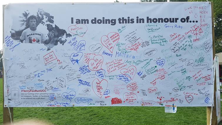 Terry Fox Run Banner Terry Fox Run Banner