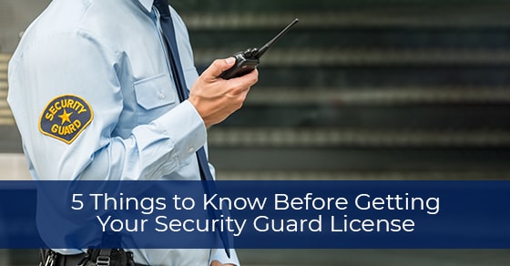How to become a security guard
